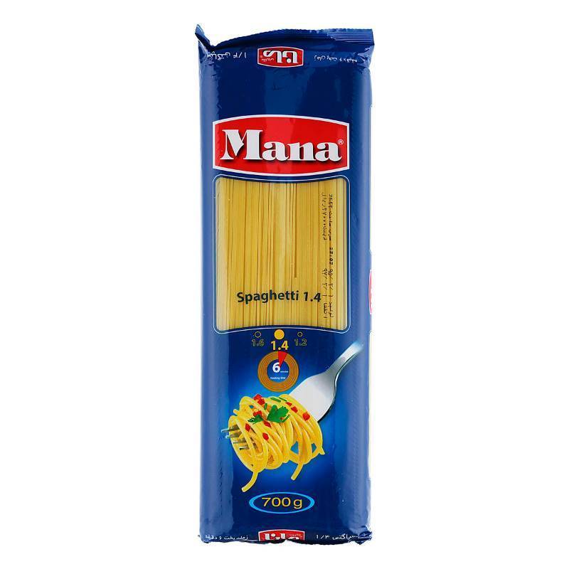 ماکارونی مانا ۷۰۰ گرم کارتن ۲۰ عددی